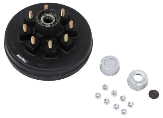 12" BRAKE DRUM 1/2" STUDS 8-6.5 7K